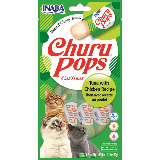 Inaba Cat Churu Pops Tuna and Chicken