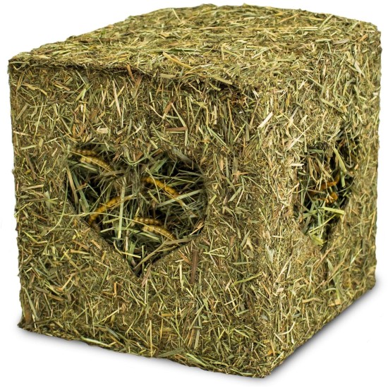 Cube de foin JR Farm avec vers de farine