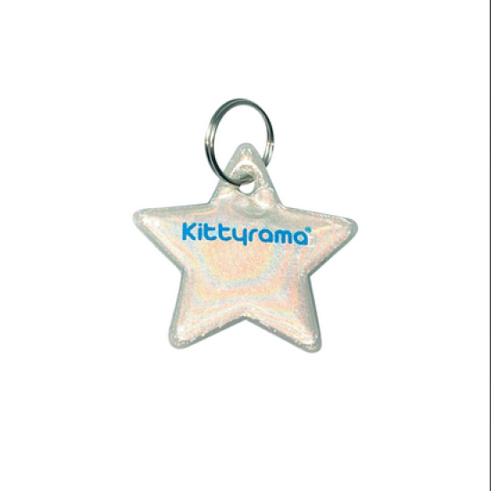 Médaille de sécurité pour chat Kittyrama, étoile réfléchissante