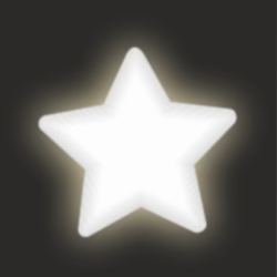 Kittyrama Safety Cat Tag Reflective Star