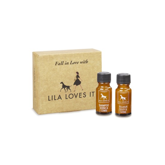 Lila Loves It - Coffret d'échantillons de shampoing Shine & Comb et Silky & Shine