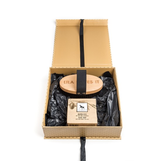 Lila Loves It Coffret Cadeau Brosse & Savon (cheveux courts)