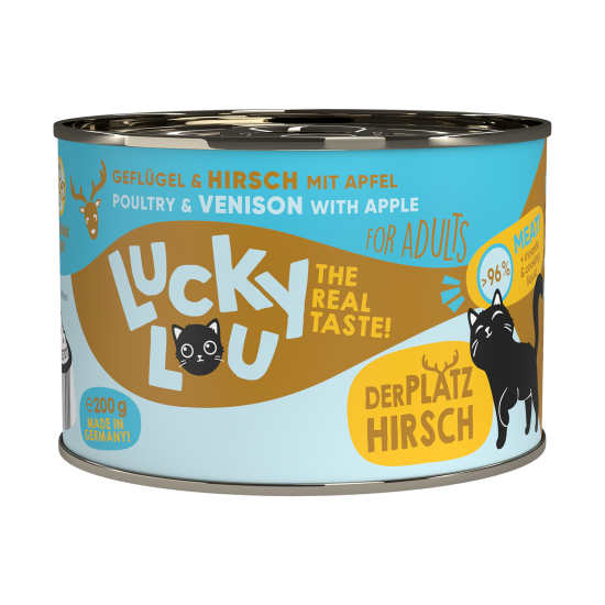 Lucky Lou Adult Gevogelte & Hert, 200 g (blik)