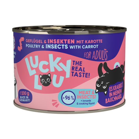 Lucky Lou Adult Gevogelte & Insecten, 200 g (blik)