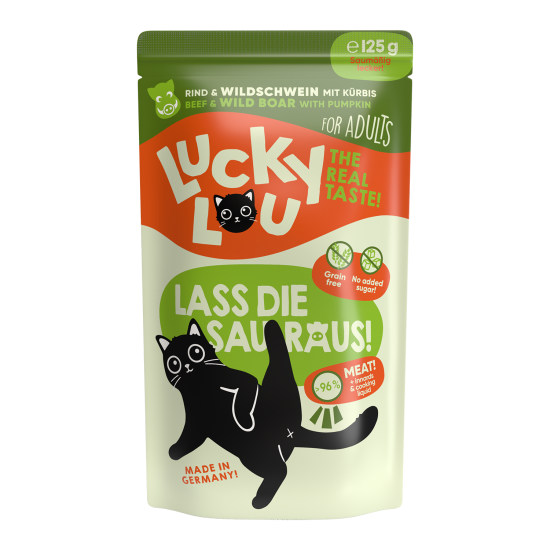 Lucky Lou Adult Rund & Wild Zwijn, 125 g (zakje)