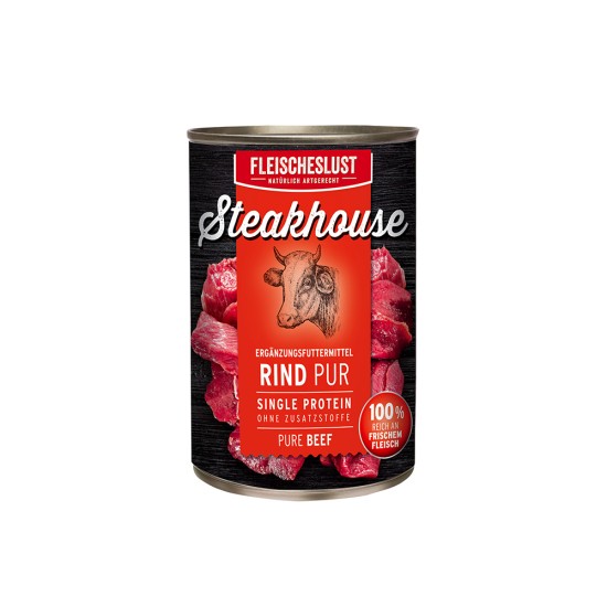 Fleischeslust Steakhouse Tinned Pure Beef, 800 g