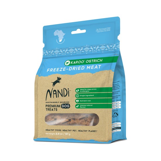 Nandi Friandises lyophilisées Karoo Autruche