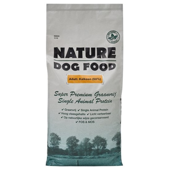 Nature Dog Food Kalkoen, 5 kg