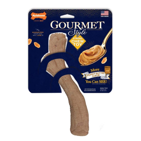 Nylabone Gourmet Stick Peanut Butter, XL