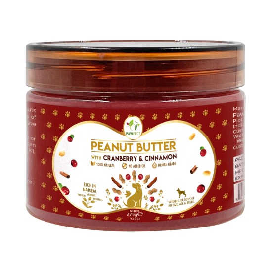 Pawfect Peanut Butter Cranberry & Kaneel, 450 g