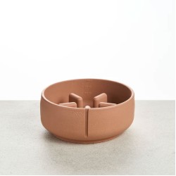 Pino Slow Feeder Bowl, Medium, Salmon Terra