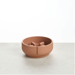 Pino Slow Feeder Bowl, Small, Salmon Terra