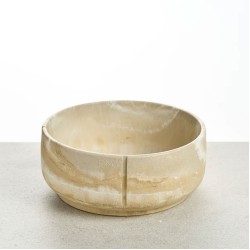 Pino Classic Bowl Marble, Large, Owl Greige