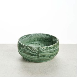 Pino Classic Bowl Marble, Medium, Crocodile Green