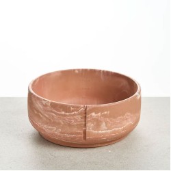 Pino Classic Bowl Marble, Large, Salmon Terra