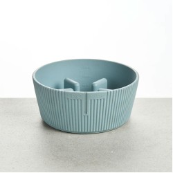 Pino Studio Slow Feeder Bowl, Large, Butterfly  Blue