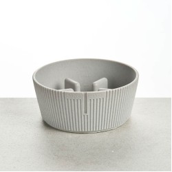 Pino Studio Slow Feeder Bowl, Large, Seal Grey