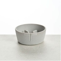 Pino Studio Slow Feeder Bowl, Medium, Seal Grey