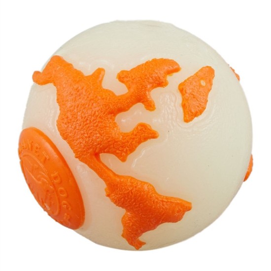 Planet Dog Bal, Glow-oranje, large
