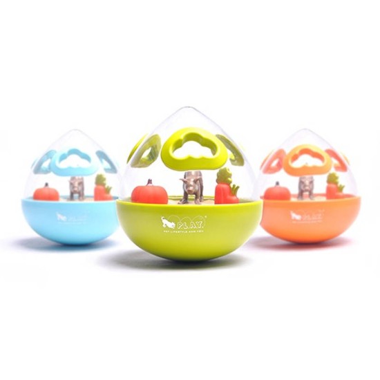 Wobble Ball Enrichment Treat Toy, Groen