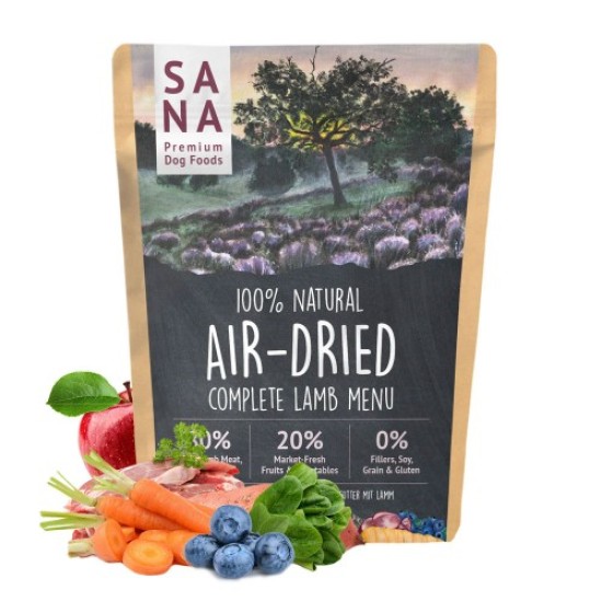 Sana Dog Nourriture séchée à l'air pour agneau, 1 kg