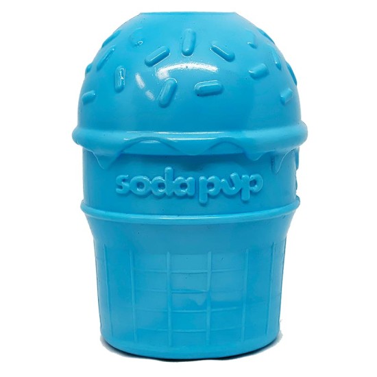 Sodapup Cornet de glace durable Pup-X à mâcher en caoutchouc