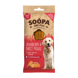 Soopa Jumbo Sticks Cranberry & Zoete Aardappel