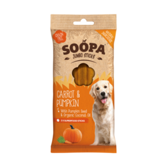 Soopa Jumbo Sticks Carotte & Citrouille