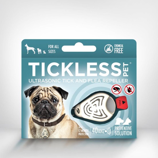 Tickless Pet Répulsif ultrasonique contre les tiques et les puces, beige
