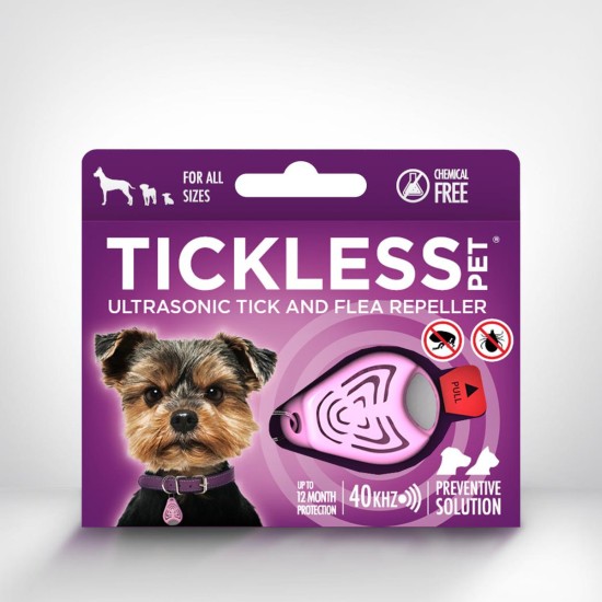 Tickless Pet Ultrasone Teek & Vlo Verjager, roze