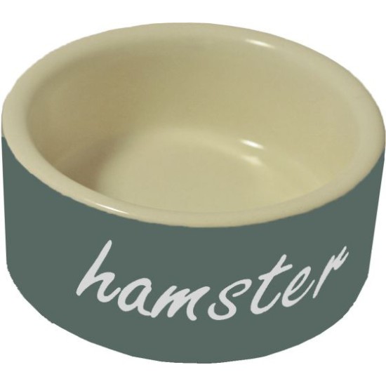 Bol à nourriture pour hamster gris pierre