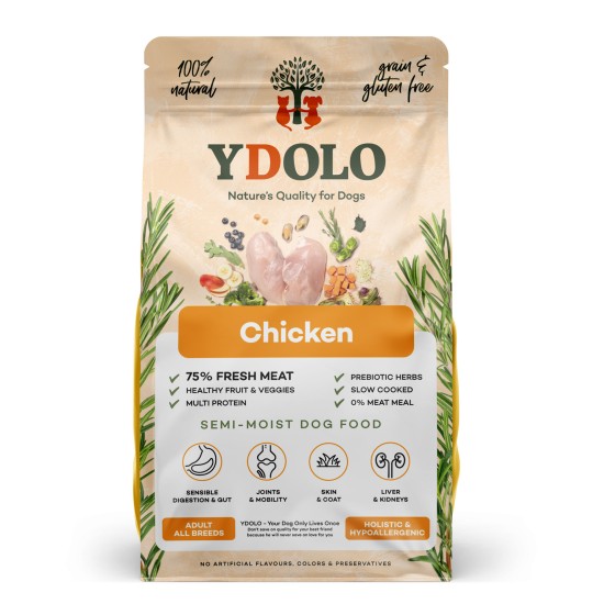 Ydolo Healthy & Fresh Semi-Moist Chicken, 2,5 kg