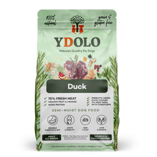Ydolo Healthy & Fresh Semi-Moist Duck, 2,5 kg