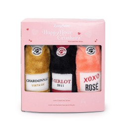 Zippy Paws Valentine Crusherz WineThreePack Love