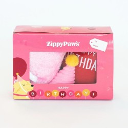 Boîte d'anniversaire Zippy Paws rose