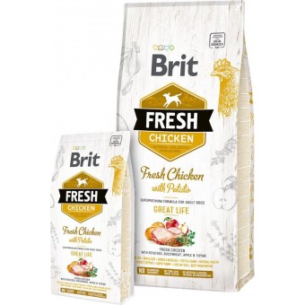 Brit Fresh Kip met Aardappel Adult