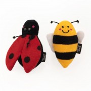 Zippy Claws 2-pack Ladybug and Bee