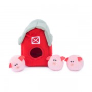 Zippy Paws Burrow Pig Barn with Bubble Babies